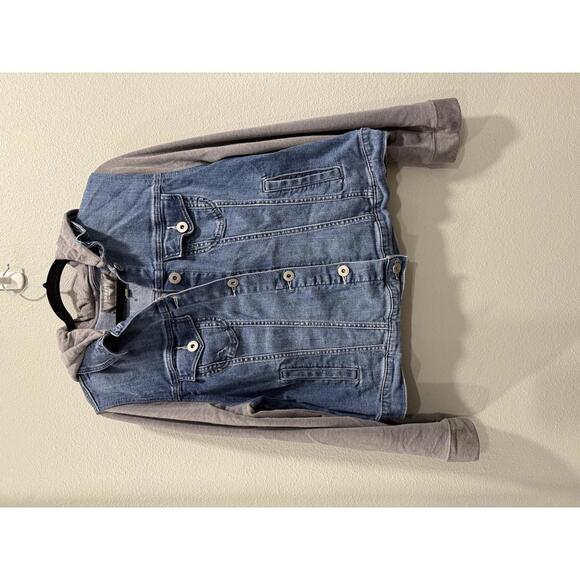 Torrid Denim & Fleece Hooded Trucker Jacket, Women's XL - Picture 2 of 6